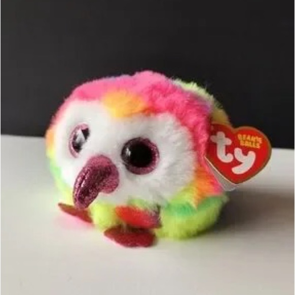 TY Plush Rainbow Owl Stuffed Toy - Multicolor
